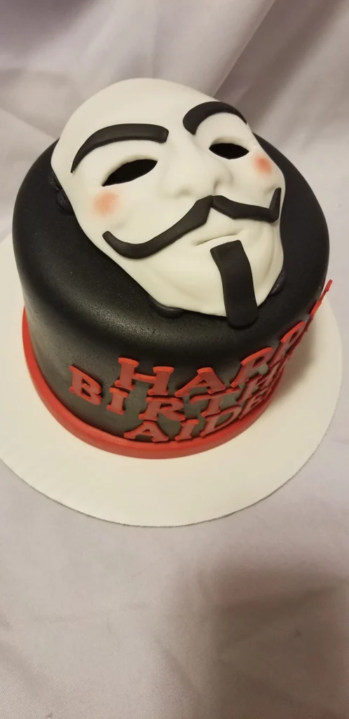 Custom Birthday Cakes for All Ages - Hacker Mask