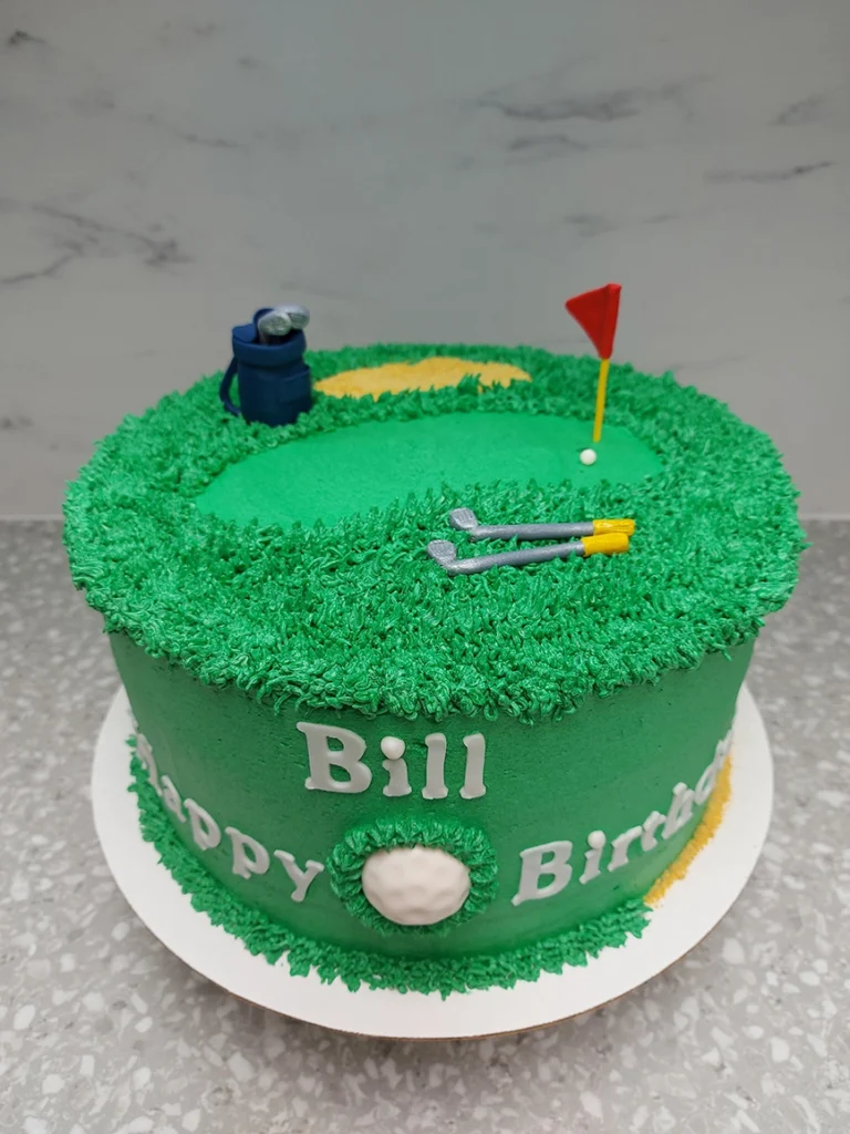Custom Birthday Cakes for All Ages - golf cake 2