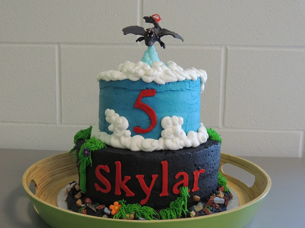 Custom Birthday Cakes for Kids - dragon cake
