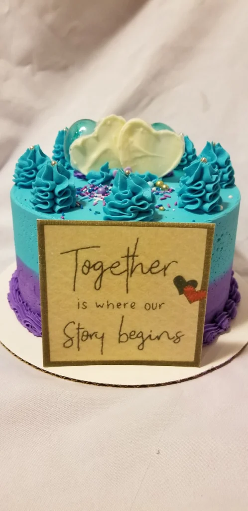 Custom Wedding Cakes - Engagement cake