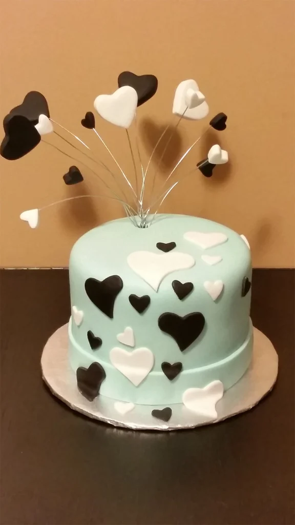 Wedding Cakes - Hearts-6inch_01